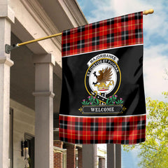 Majoribanks Tartan Crest Garden Flag - Welcome Style