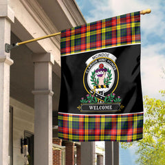 McIndoe Tartan Crest Garden Flag - Welcome Style