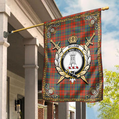 McLean of Duart Ancient Tartan Crest Garden Flag - Celtic Thistle Style