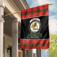 McPhee Tartan Crest Garden Flag - Welcome Style