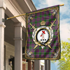 Tailyour (or Taylor) Tartan Crest Garden Flag - Celtic Thistle Style