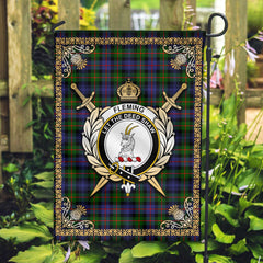 Fleming Tartan Crest Garden Flag - Celtic Thistle Style