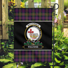 MacDonald Modern Tartan Crest Garden Flag - Welcome Style