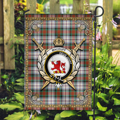 MacDuff Dress Ancient Tartan Crest Garden Flag - Celtic Thistle Style