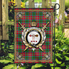 McCullough Tartan Crest Garden Flag - Celtic Thistle Style