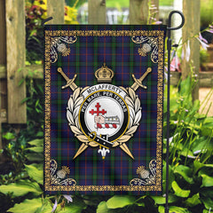 McLafferty Tartan Crest Garden Flag - Celtic Thistle Style