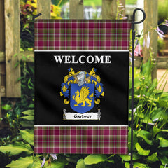 Gardner Tartan Crest Black Garden Flag
