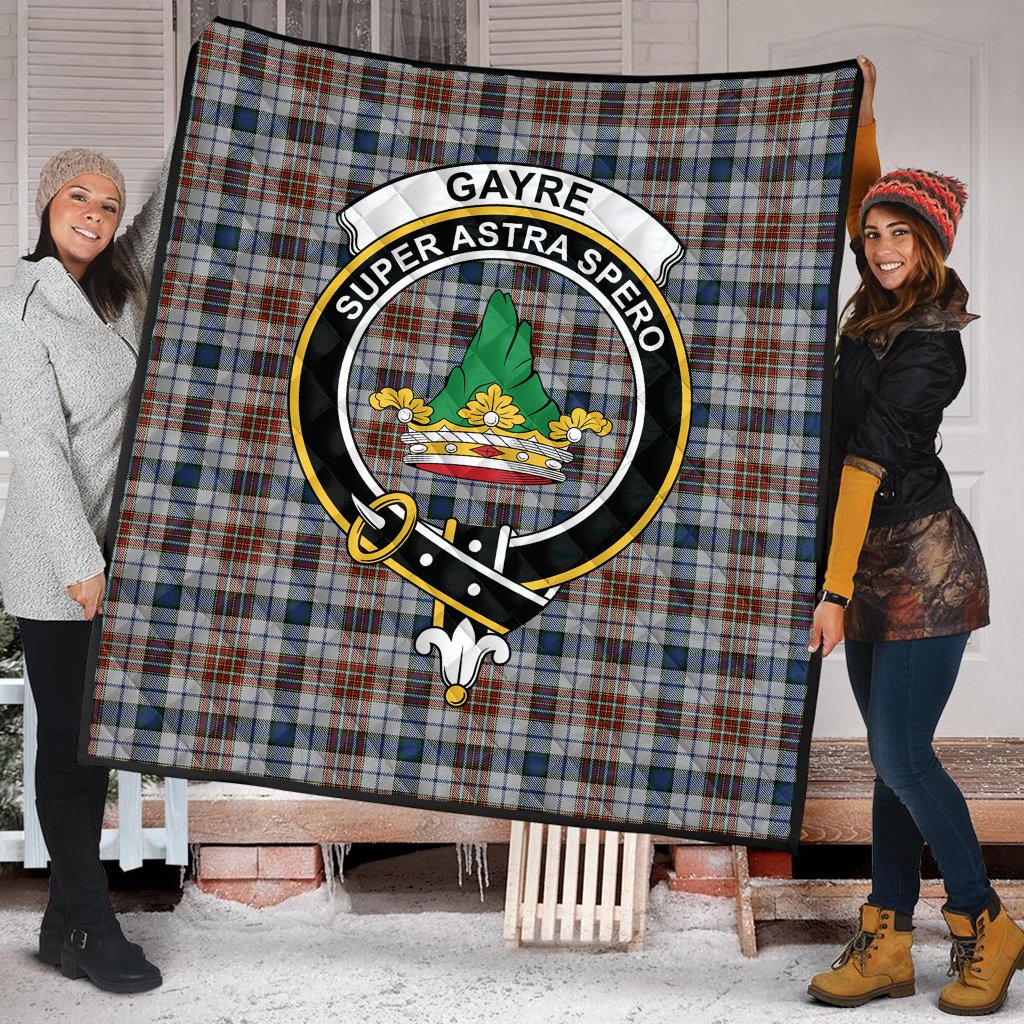 Gayre Arisaidh Tartan Crest Quilt