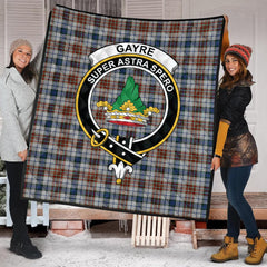 Gayre Arisaidh Tartan Crest Quilt