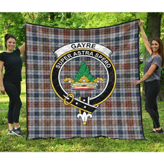Gayre Arisaidh Tartan Crest Quilt