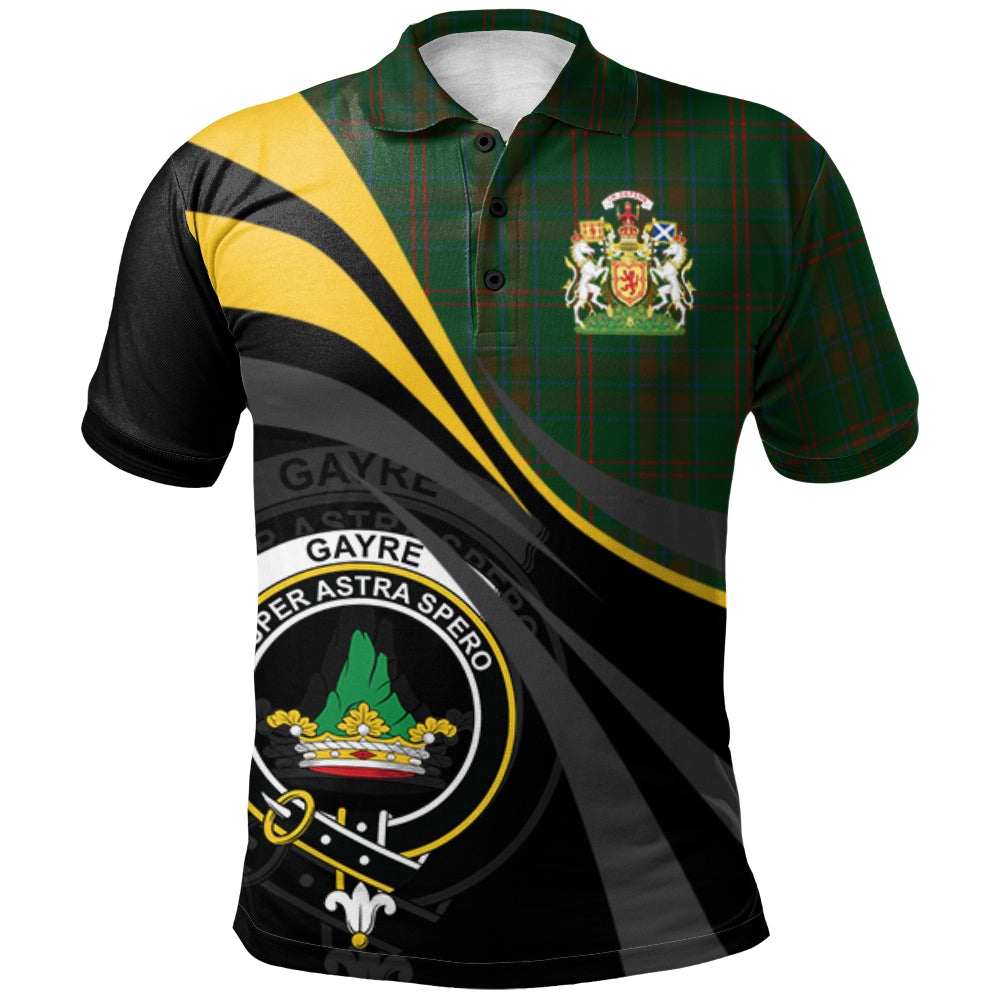 Gayre Bodyguard 01 Tartan Polo Shirt - Royal Coat Of Arms Style