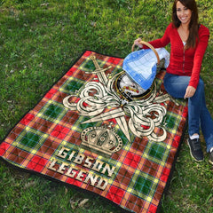 Gibson Tartan Crest Legend Gold Royal Premium Quilt