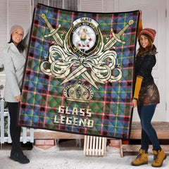 Glass Tartan Crest Legend Gold Royal Premium Quilt