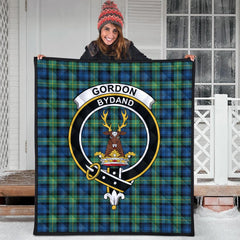 Gordon Ancient Tartan Crest Quilt