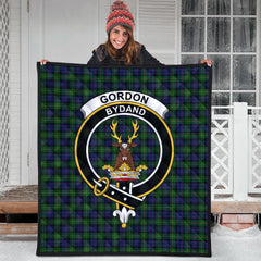 Gordon Tartan Crest Quilt