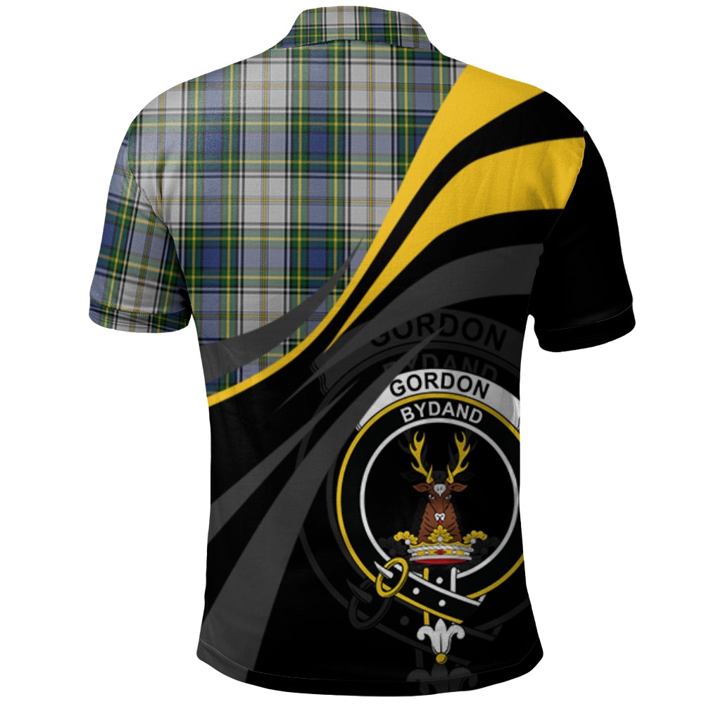 Gordon Dress 04 Tartan Polo Shirt - Royal Coat Of Arms Style