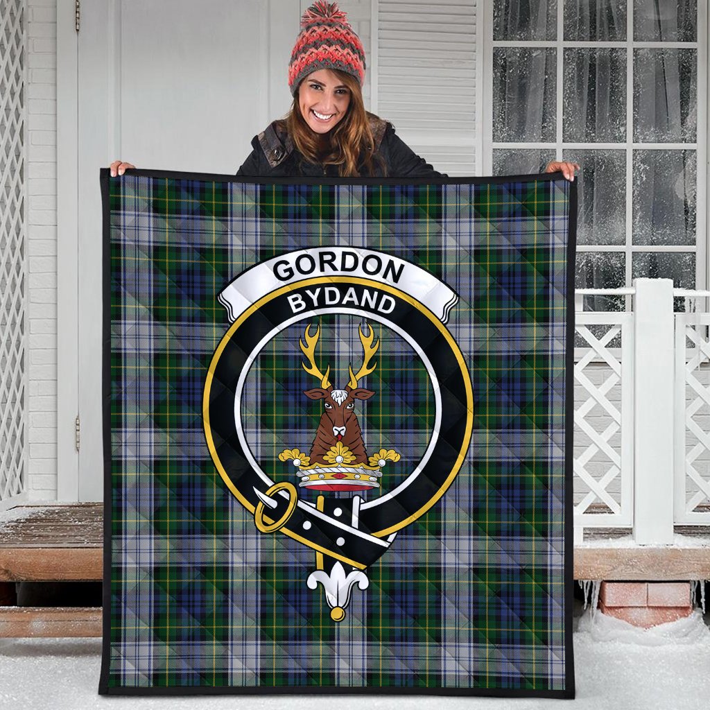 Gordon Dress Tartan Crest Quilt