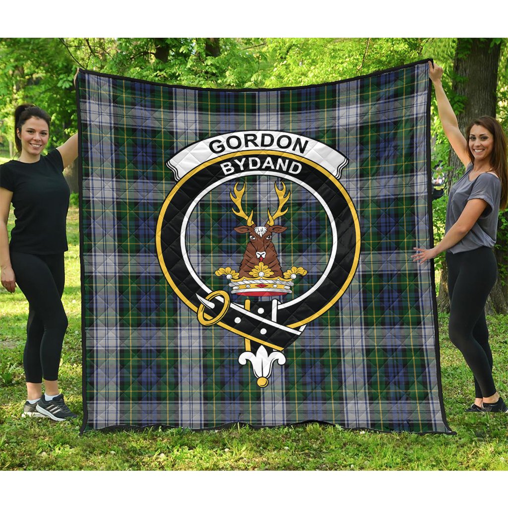 Gordon Dress Tartan Crest Quilt