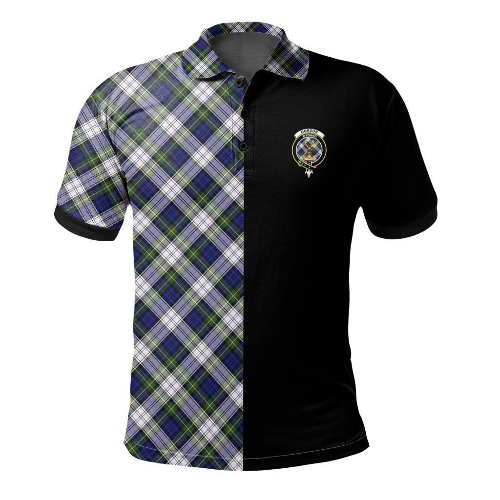 Gordon Dress Modern Tartan Polo Shirt Half of Me - Cross Style