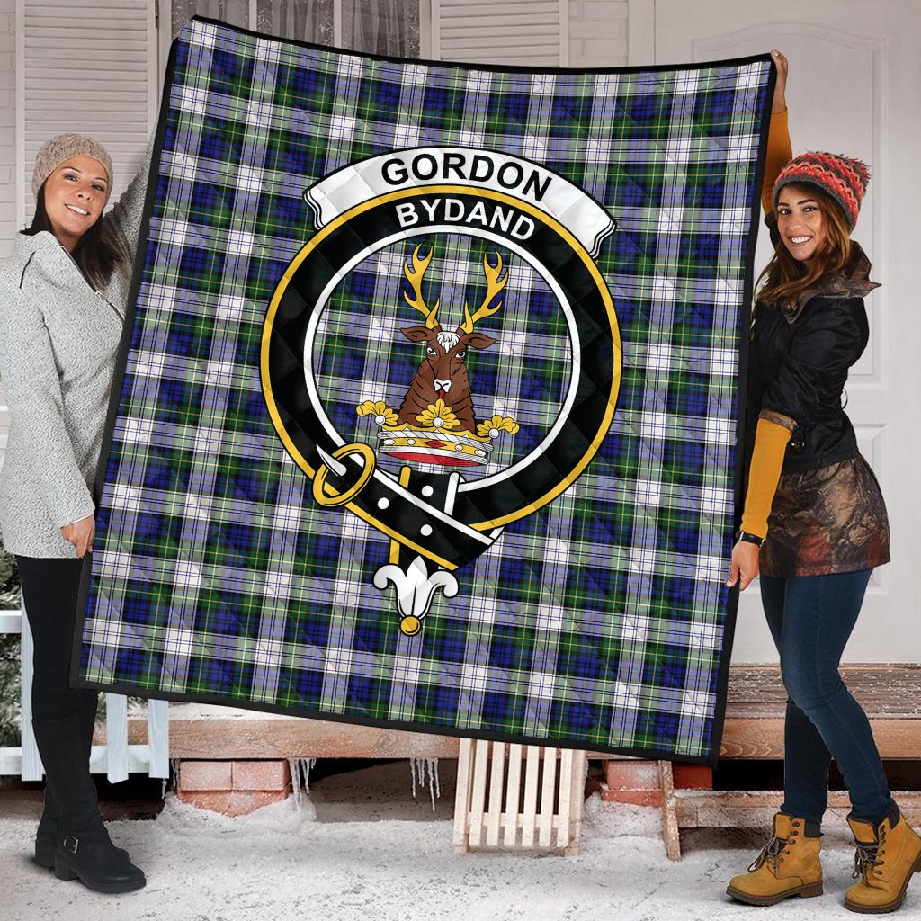Gordon Dress Modern Tartan Crest Quilt