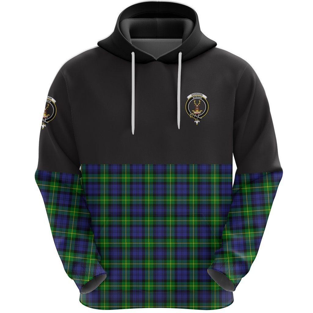 Gordon Modern Clan Half Of Tartan Hoodie