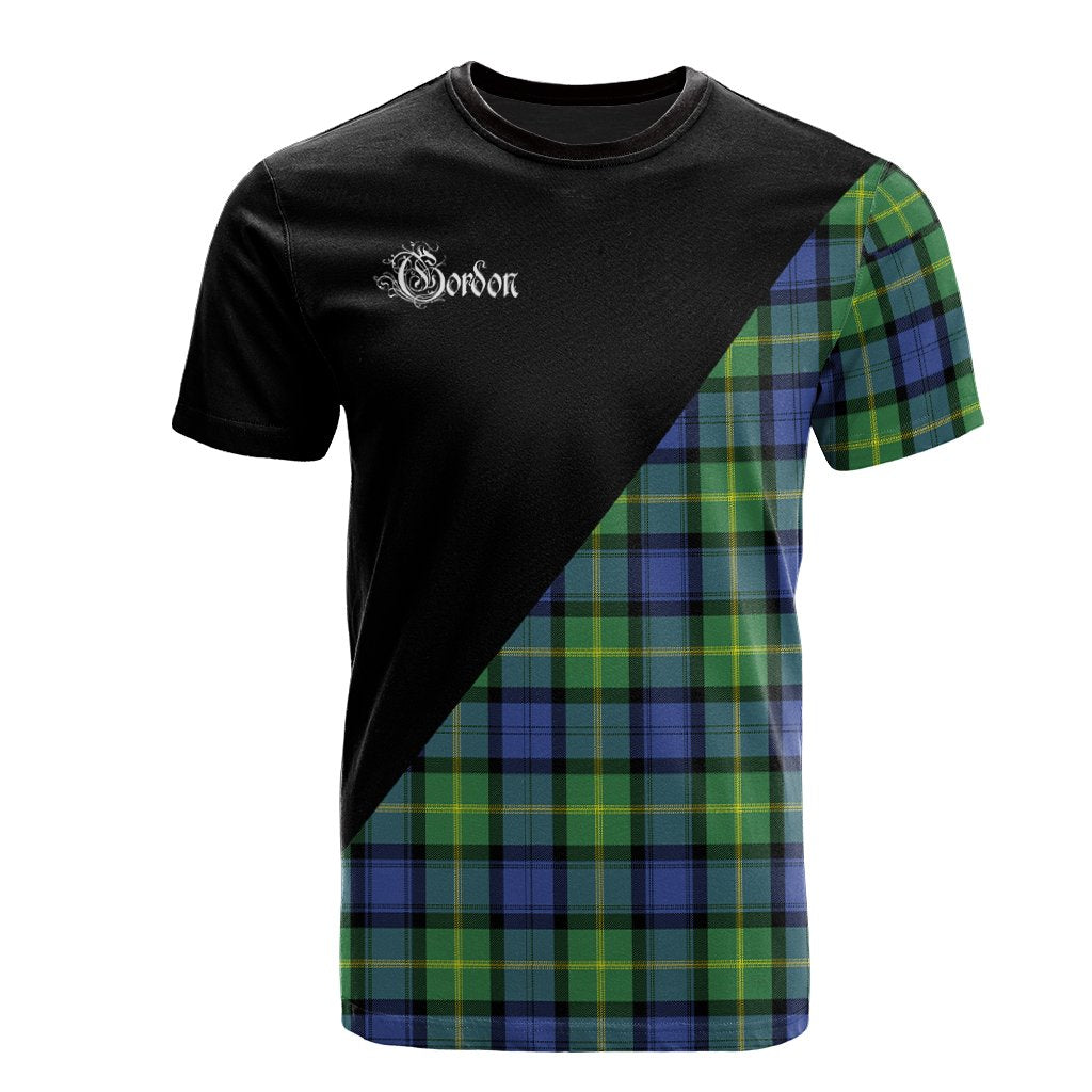 Gordon Old Ancient Tartan - Military T-Shirt