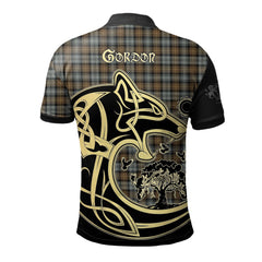 Gordon Weathered Tartan Polo Shirt Viking Wolf