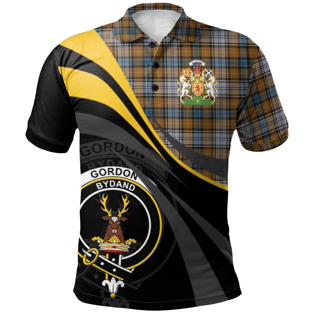 Gordon dress 05 Tartan Polo Shirt - Royal Coat Of Arms Style