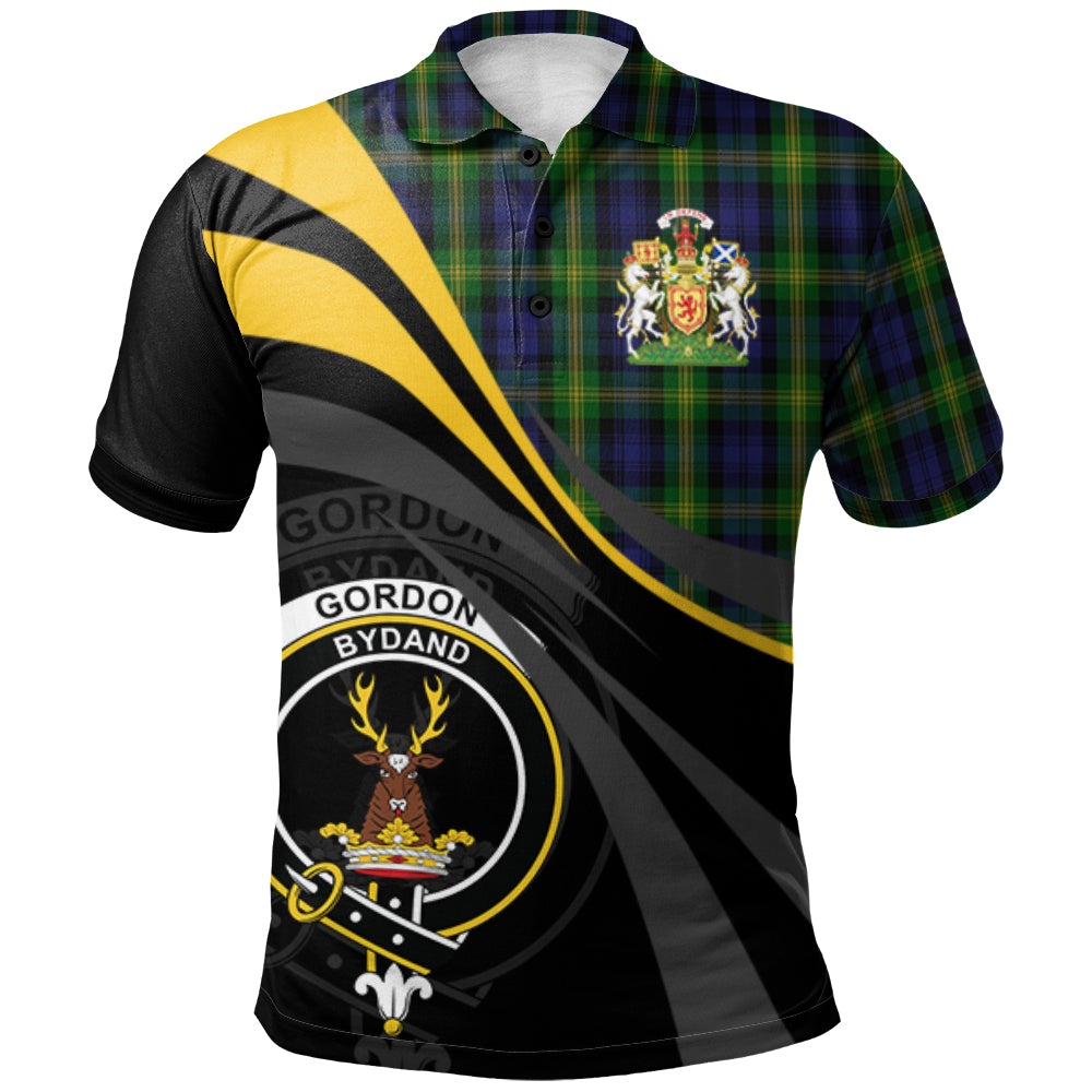 Gordon of Esselmont Tartan Polo Shirt - Royal Coat Of Arms Style