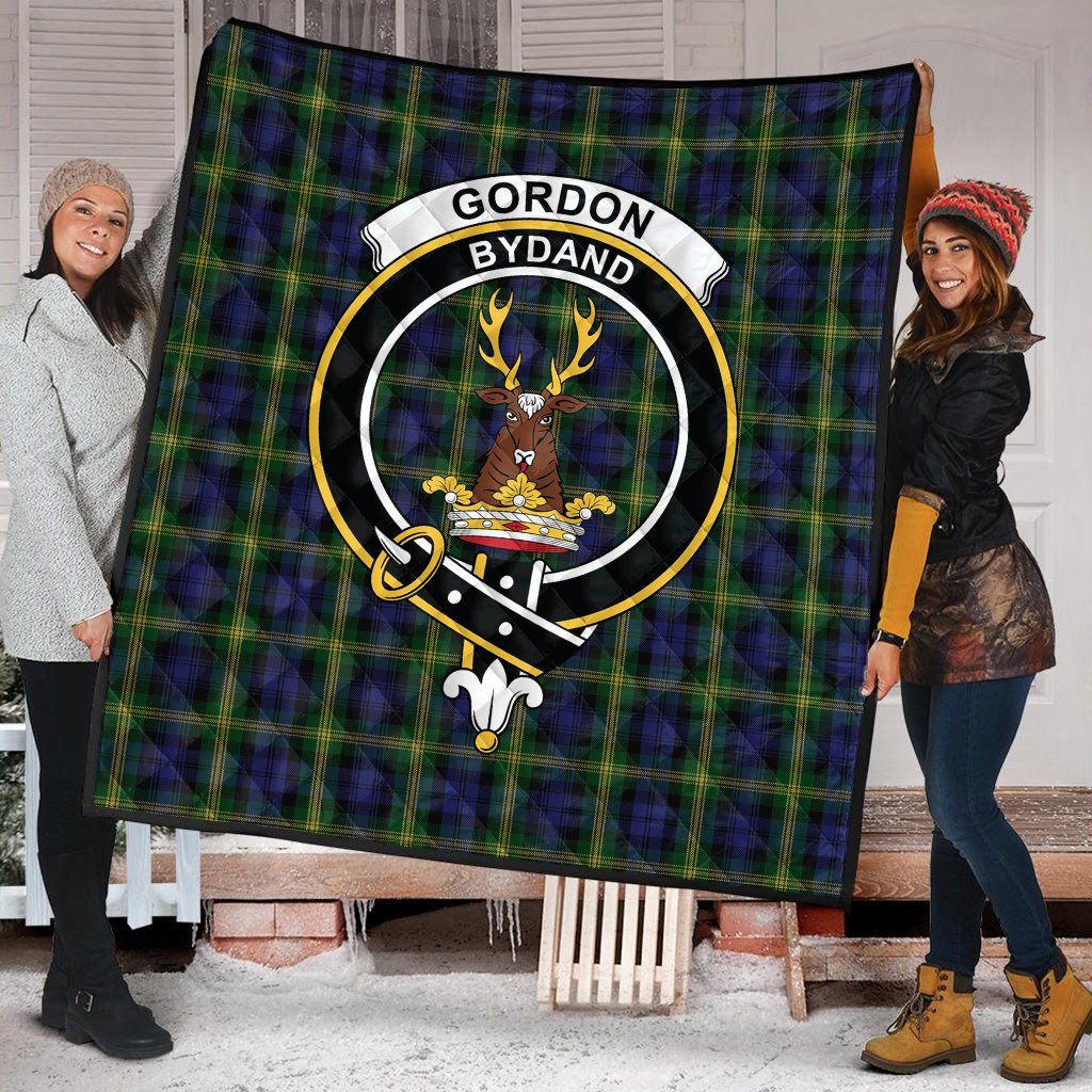 Gordon of Esslemont Tartan Crest Quilt