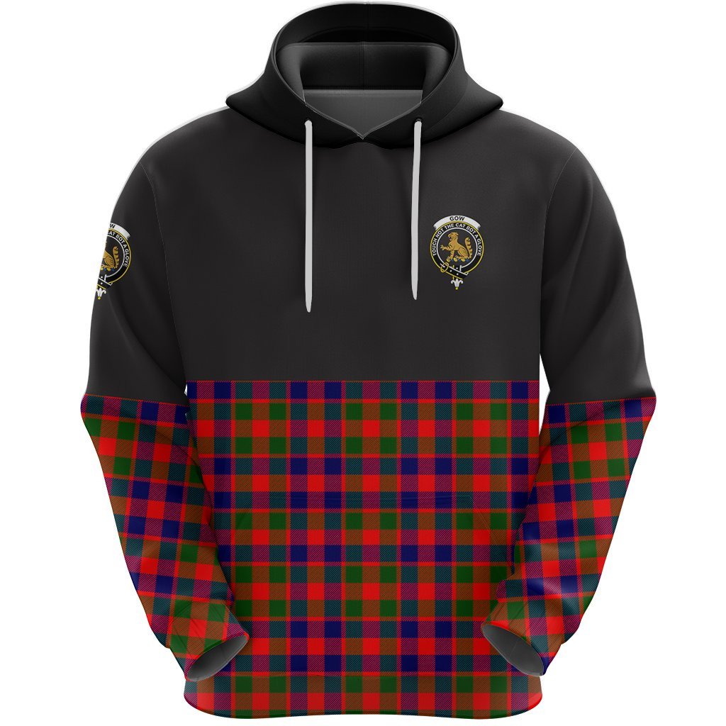 Gow Modern Clan Half Of Tartan Hoodie