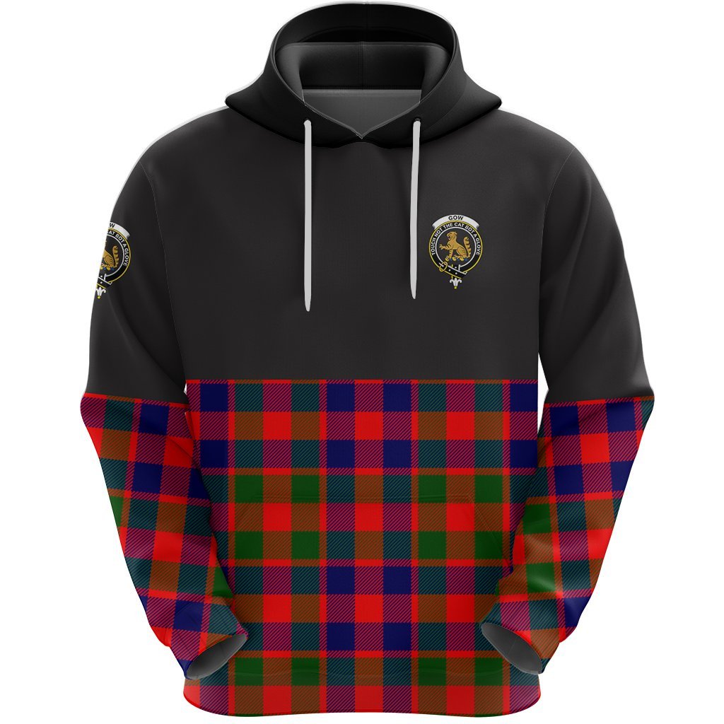 Gow of McGouan Clan Half Of Tartan Hoodie