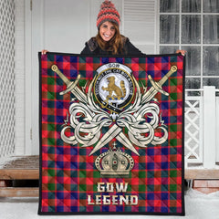 Gow of McGouan Tartan Crest Legend Gold Royal Premium Quilt