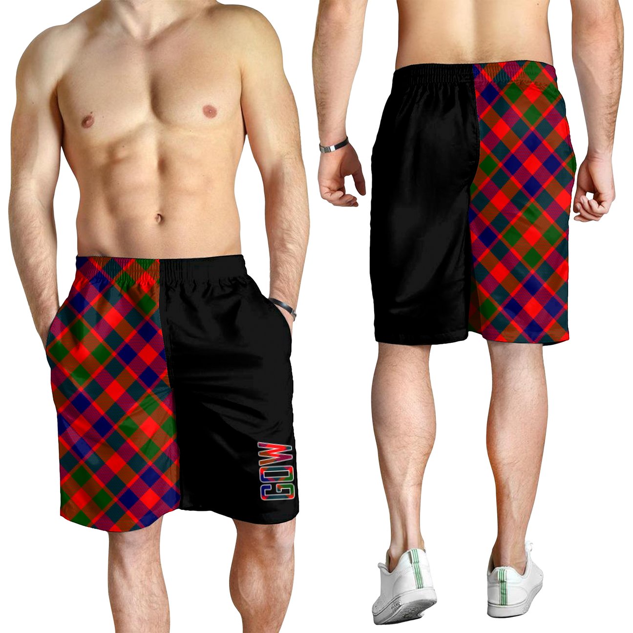 Gow of McGouan Tartan Crest Men's Short - Cross Style