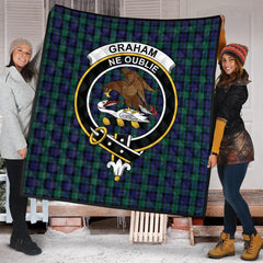 Graham of Menteith Tartan Crest Quilt