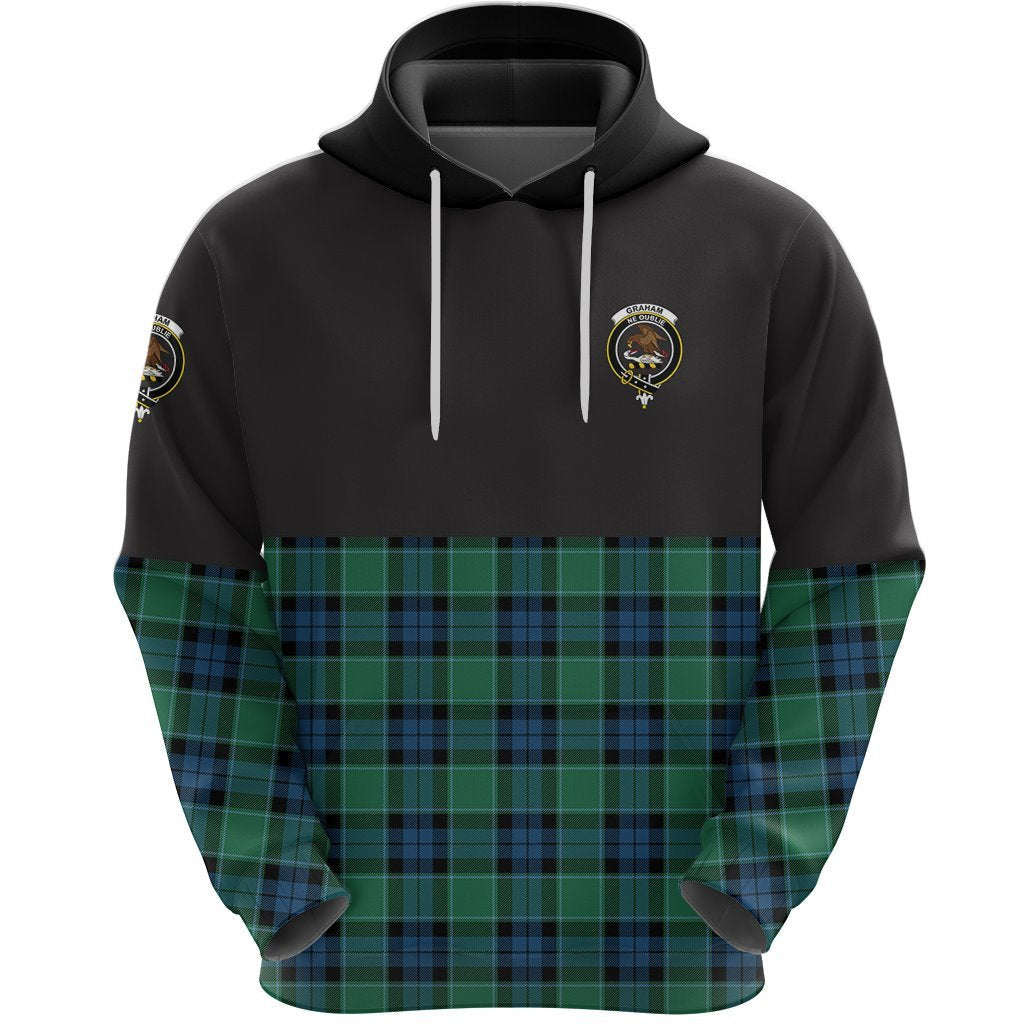 Graham of Menteith Ancient Clan Half Of Tartan Hoodie