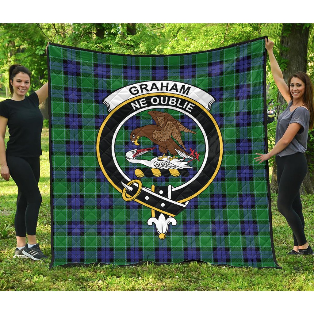 Graham of Menteith Modern Tartan Crest Quilt