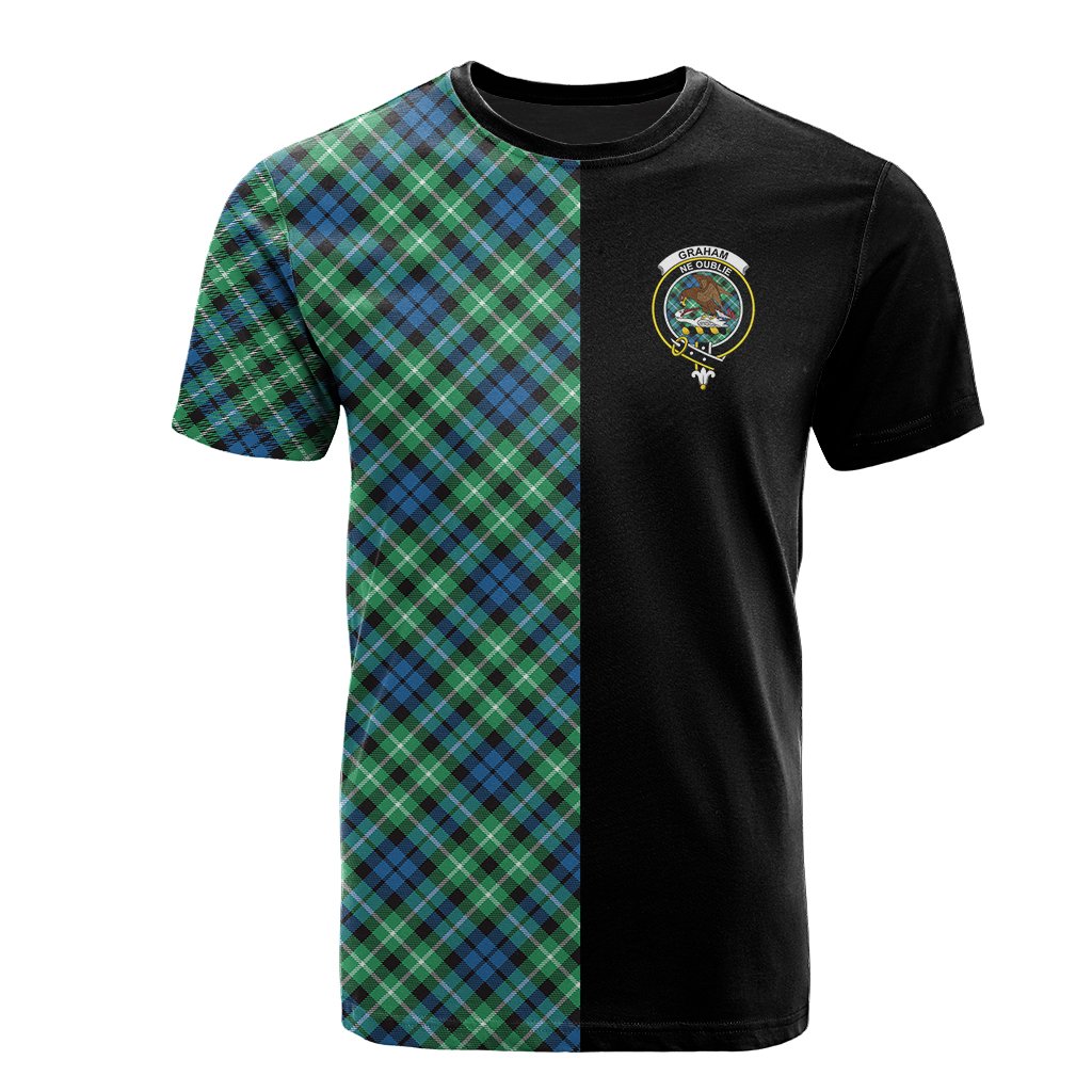 Graham of Montrose Ancient Tartan T-Shirt Half of Me - Cross Style