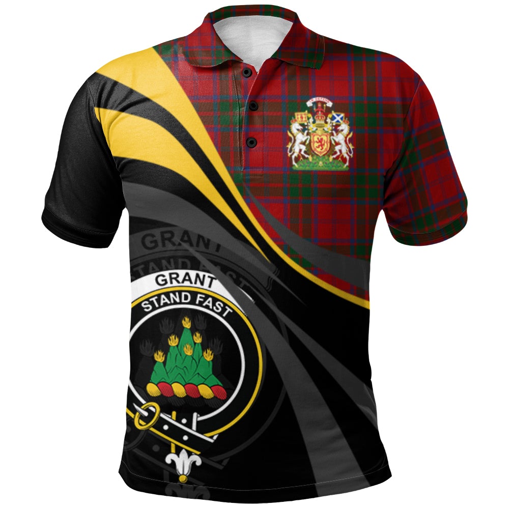 Grant (Vestiarium Scoticum) Tartan Polo Shirt - Royal Coat Of Arms Style