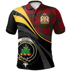 Grant (Vestiarium Scoticum) Tartan Polo Shirt - Royal Coat Of Arms Style