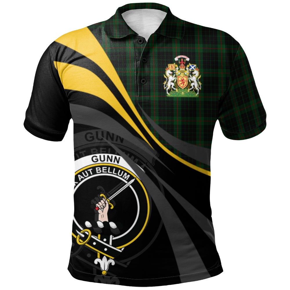 Gunn Logan Tartan Polo Shirt - Royal Coat Of Arms Style