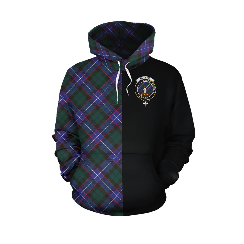 Guthrie Modern Tartan Hoodie Half of Me - Cross Style