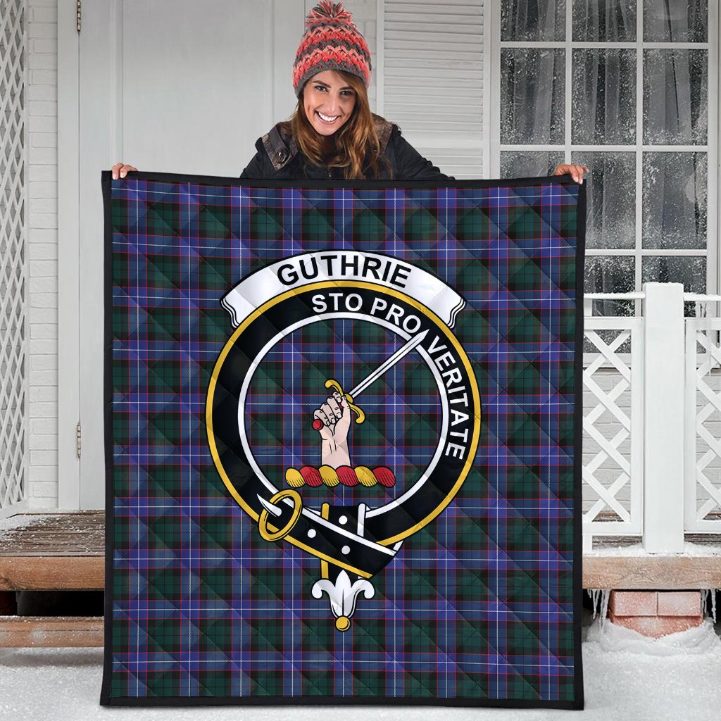 Guthrie Modern Tartan Crest Quilt