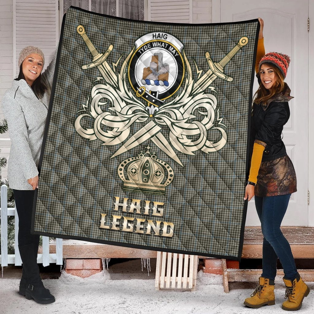 Haig Tartan Crest Legend Gold Royal Premium Quilt