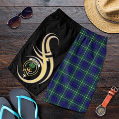 Hamilton Hunting Modern Tartan Crest Men's Short PM8