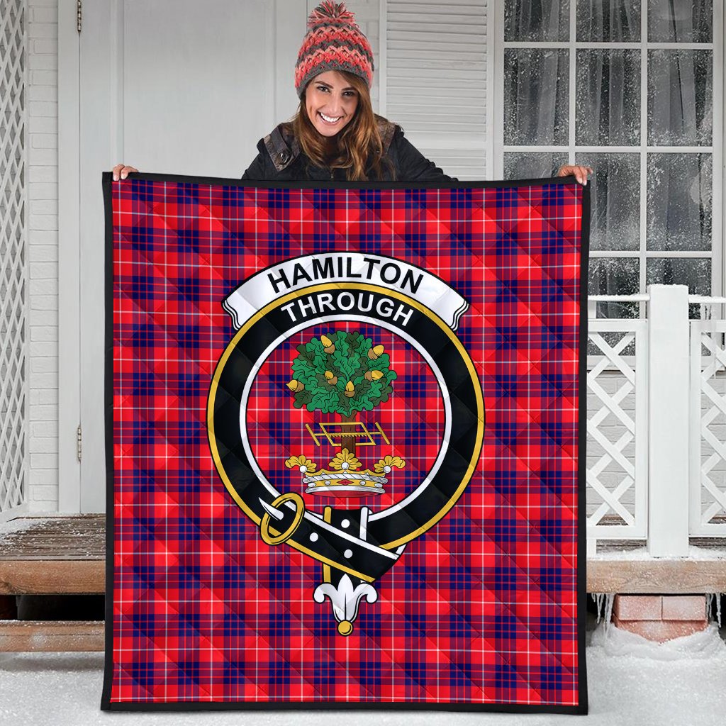 Hamilton Modern Tartan Crest Quilt