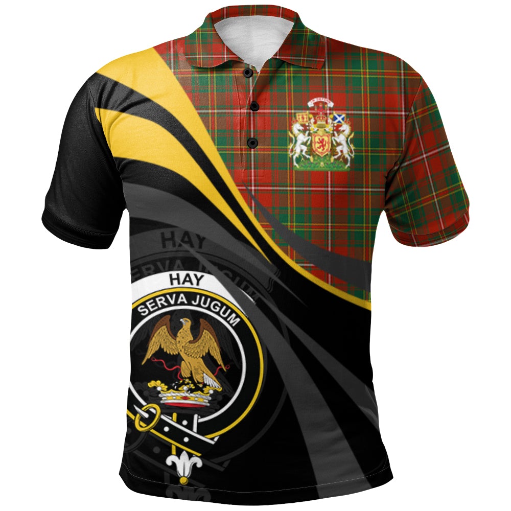 Hay Ancient Tartan Polo Shirt - Royal Coat Of Arms Style