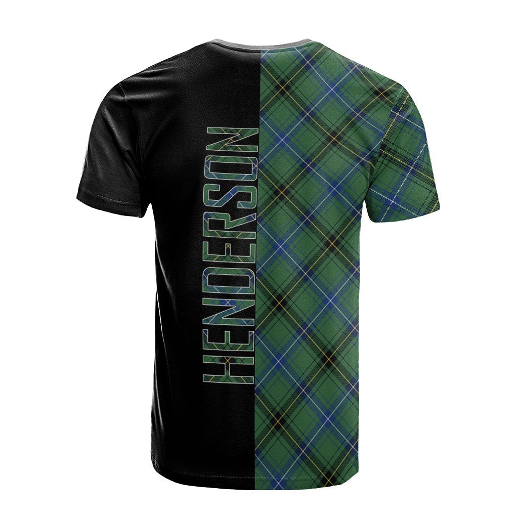 Henderson Ancient Tartan T-Shirt Half of Me - Cross Style