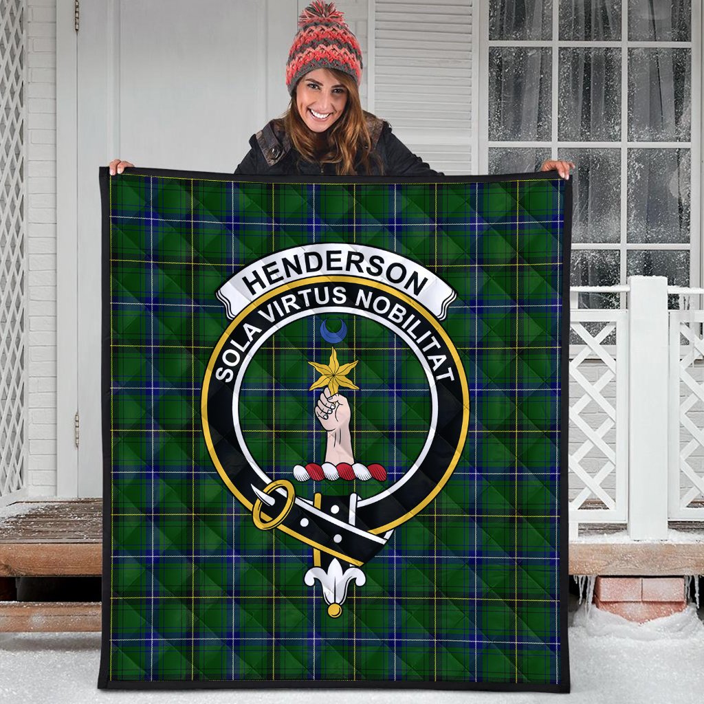 Henderson Modern Tartan Crest Quilt