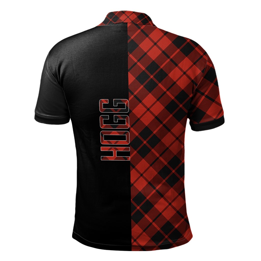Hogg Tartan Polo Shirt Half of Me - Cross Style